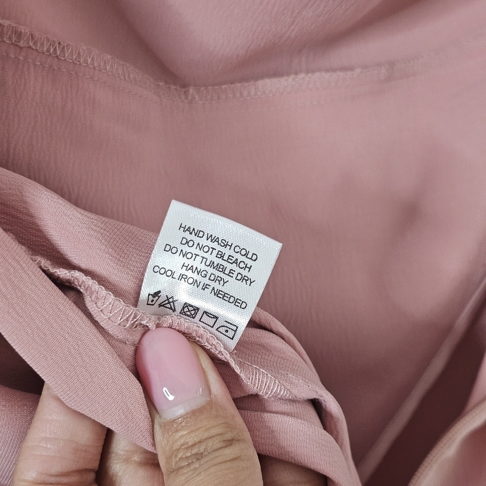 Lovers + Friends Baby Pink Satin Midi Dress, Size XS - Picture 12 of 12